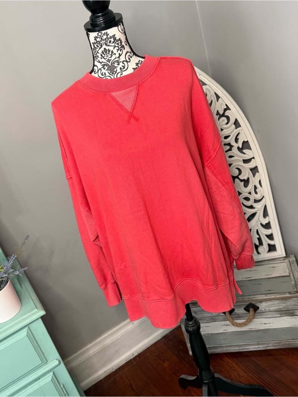 Aerie Oversized Crewneck Sweatshirt Size Large Boho Lounge